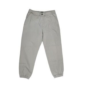 Club Monaco Men's Jogger Pants - Light Gray 100% Cotton Size Medium